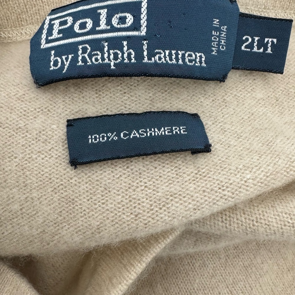 Polo by Ralph Lauren 100% Cashmere Sweater (Size 2LT) - Picture 6 of 9